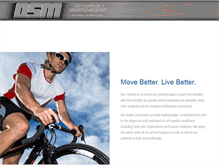 Tablet Screenshot of orthosportsmed.com